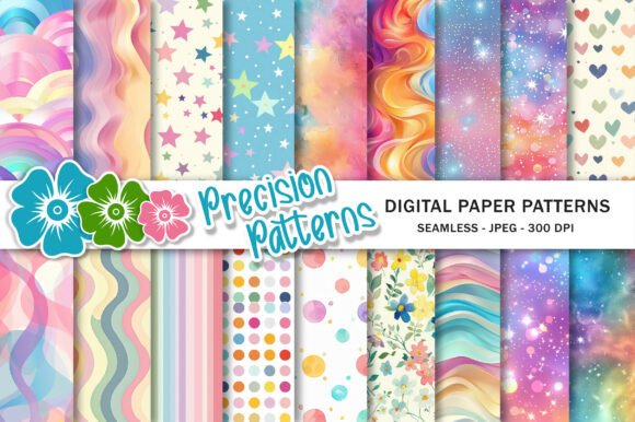 Download Pastel Rainbow Digital Paper - Premium Resources