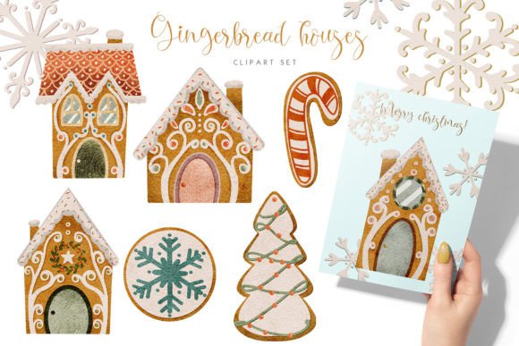 Download Gingerbread Clipart Cozy Christmas Png - Gingerbread clipart Collection