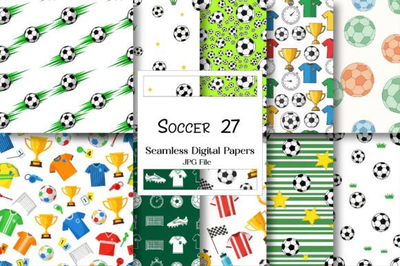 Download Soccer Digital Paper Pack - Premium Resources